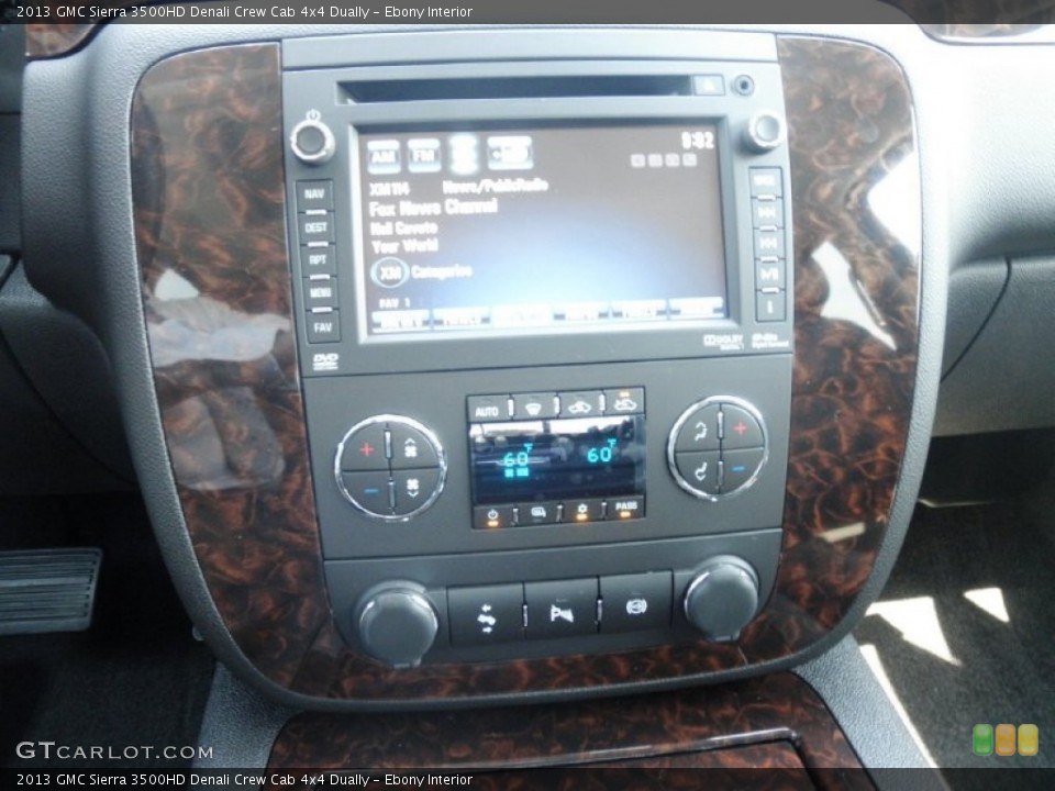 Ebony Interior Controls for the 2013 GMC Sierra 3500HD Denali Crew Cab 4x4 Dually #68856554