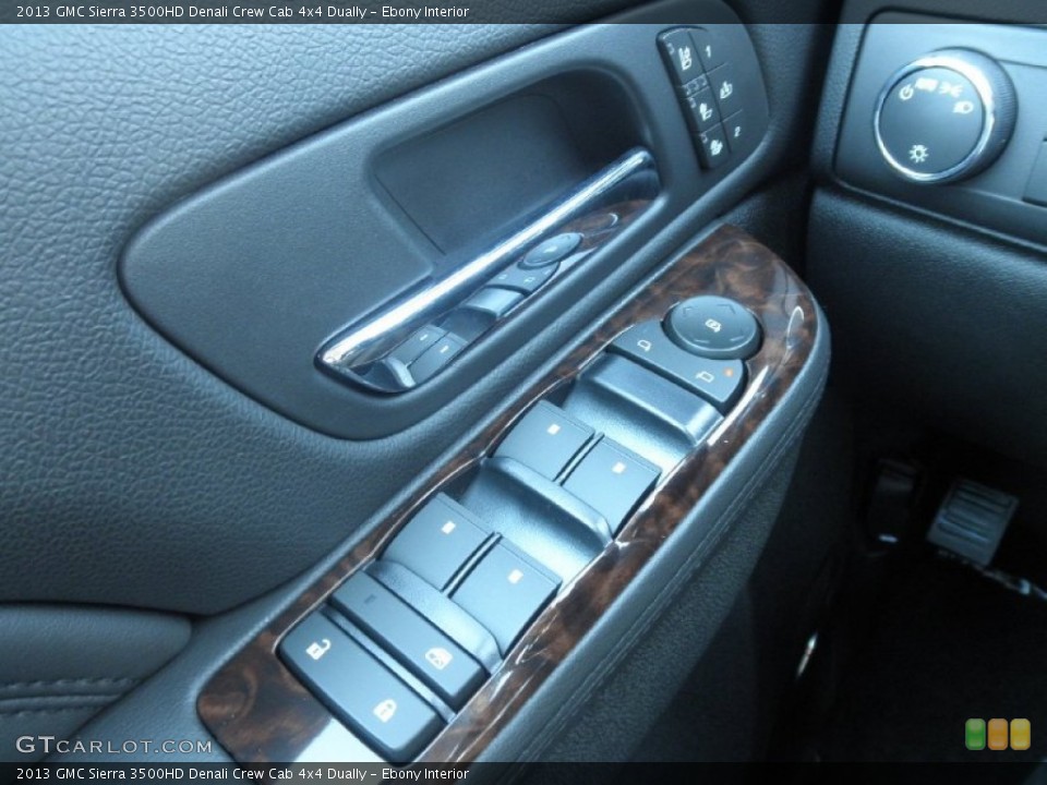 Ebony Interior Controls for the 2013 GMC Sierra 3500HD Denali Crew Cab 4x4 Dually #68856573