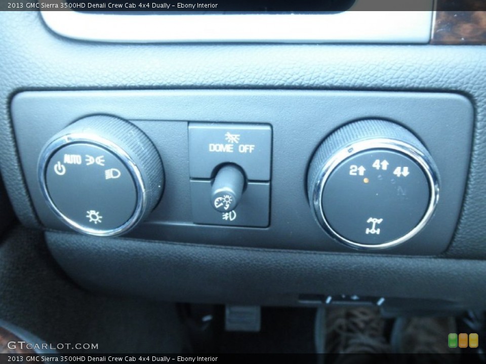 Ebony Interior Controls for the 2013 GMC Sierra 3500HD Denali Crew Cab 4x4 Dually #68856579