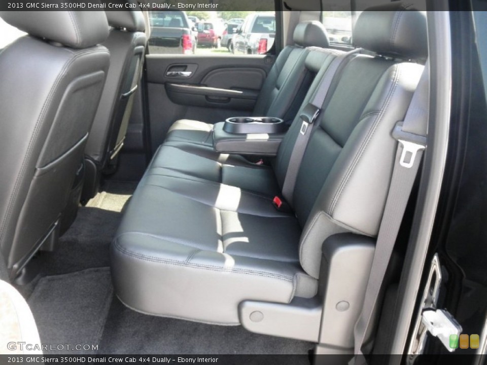 Ebony Interior Rear Seat for the 2013 GMC Sierra 3500HD Denali Crew Cab 4x4 Dually #68856642
