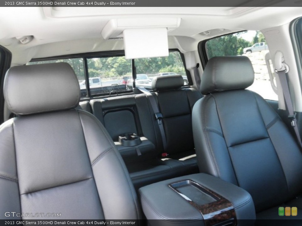 Ebony Interior Photo for the 2013 GMC Sierra 3500HD Denali Crew Cab 4x4 Dually #68856693