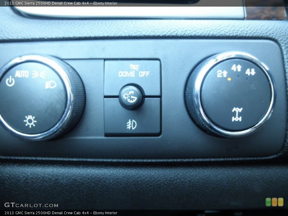 Ebony Interior Controls for the 2013 GMC Sierra 2500HD Denali Crew Cab 4x4 #68857005