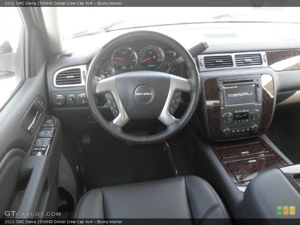 Ebony Interior Dashboard for the 2013 GMC Sierra 2500HD Denali Crew Cab 4x4 #68857035