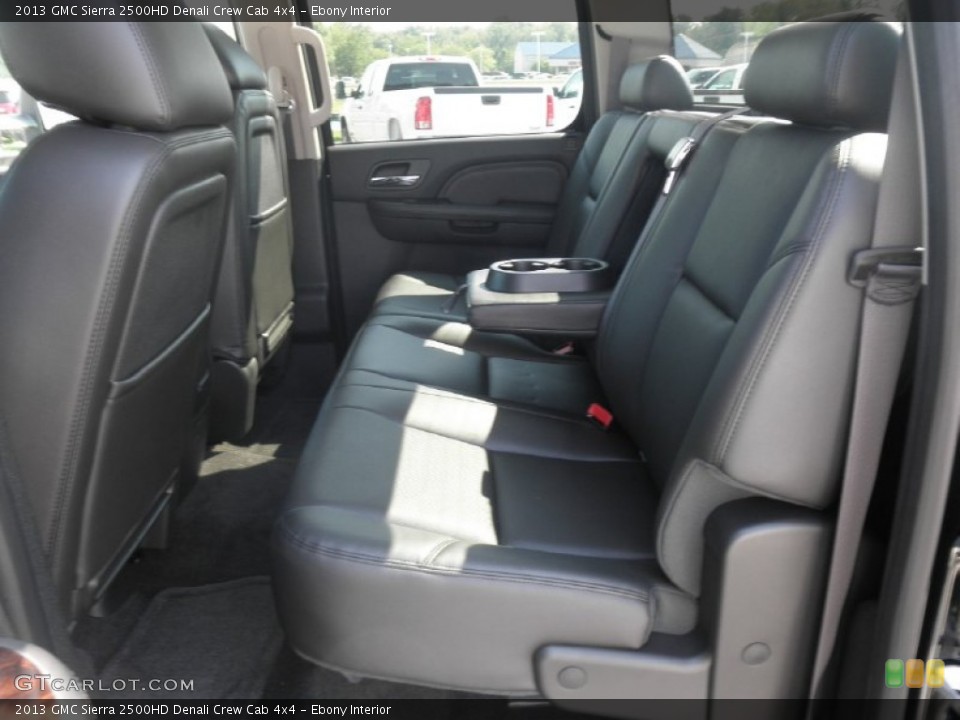 Ebony Interior Rear Seat for the 2013 GMC Sierra 2500HD Denali Crew Cab 4x4 #68857044