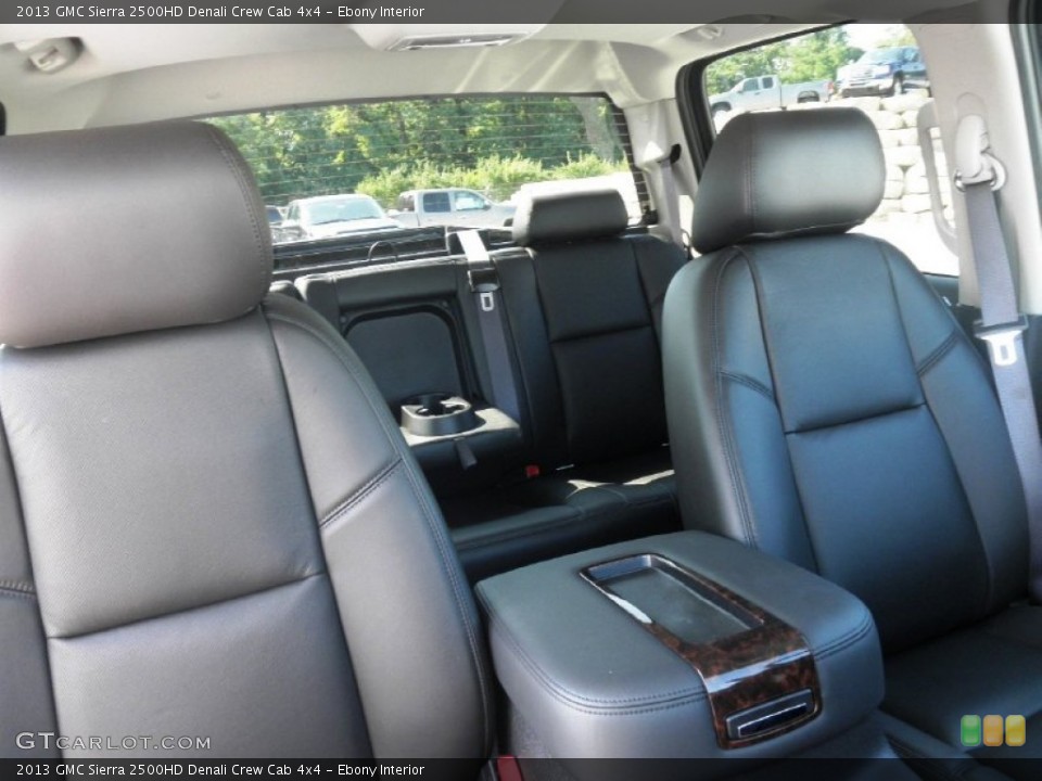 Ebony Interior Photo for the 2013 GMC Sierra 2500HD Denali Crew Cab 4x4 #68857099