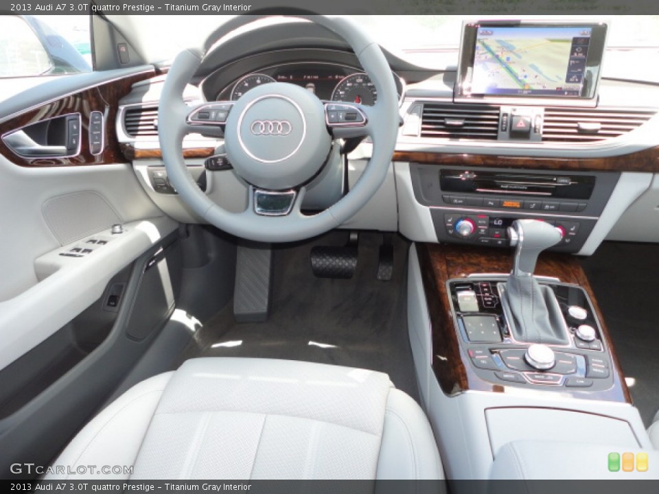 Titanium Gray Interior Dashboard for the 2013 Audi A7 3.0T quattro Prestige #68861469