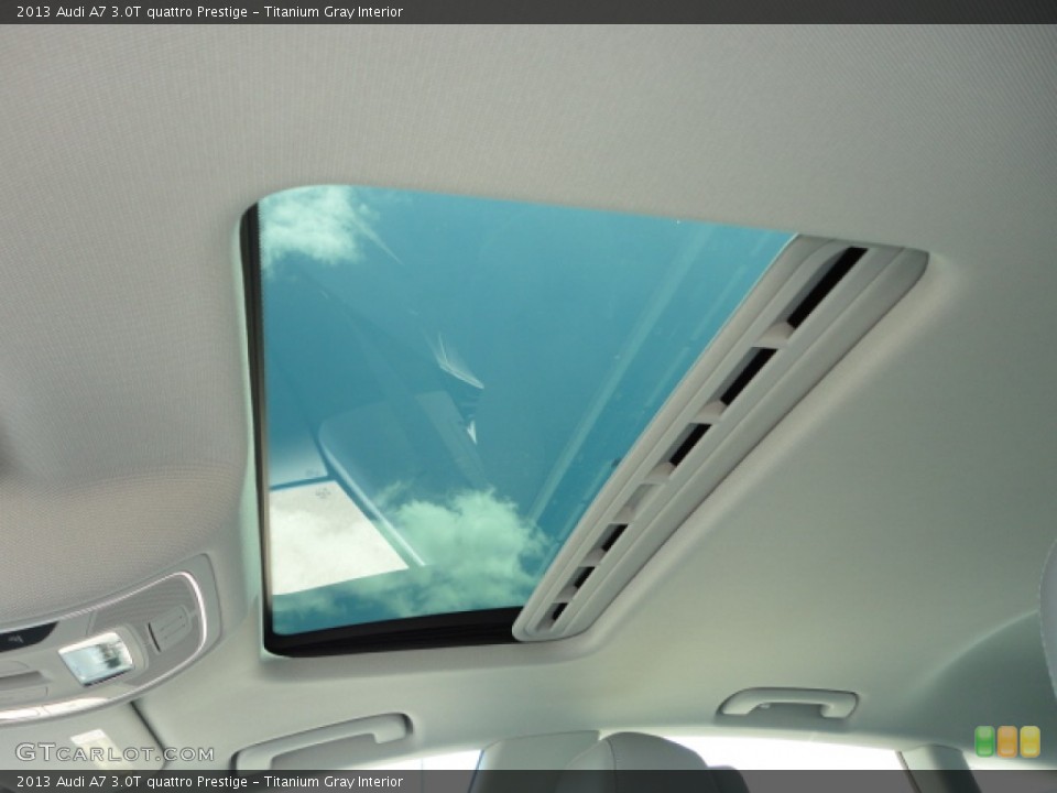 Titanium Gray Interior Sunroof for the 2013 Audi A7 3.0T quattro Prestige #68861478