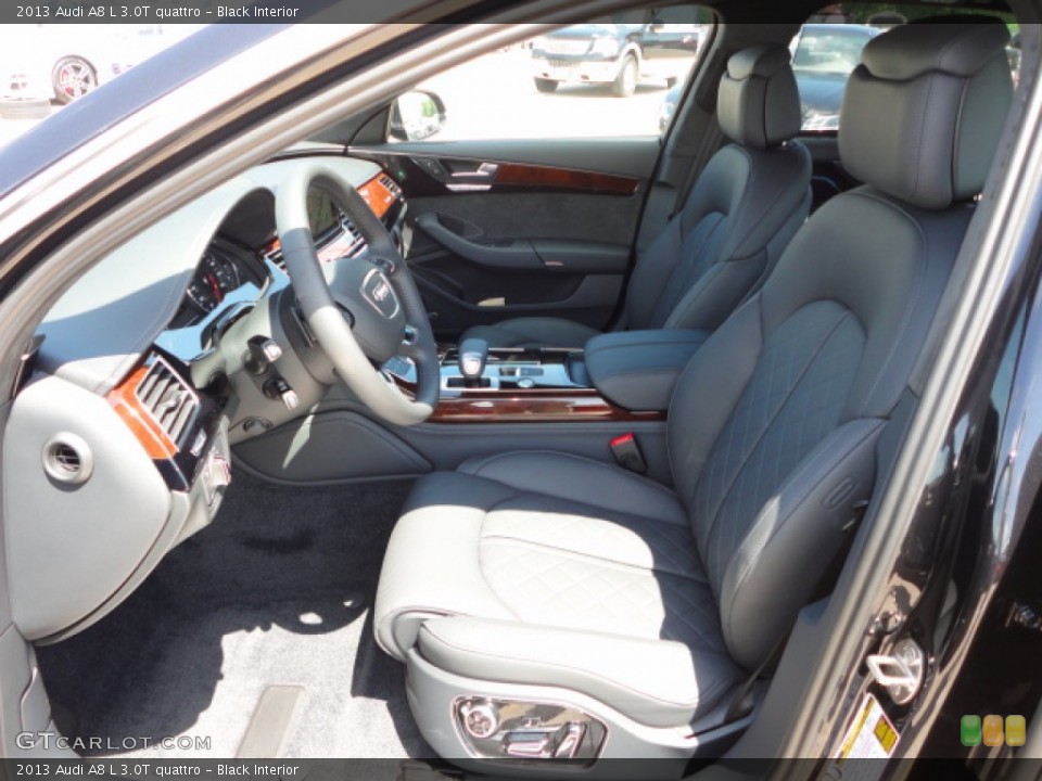 Black Interior Front Seat for the 2013 Audi A8 L 3.0T quattro #68861817