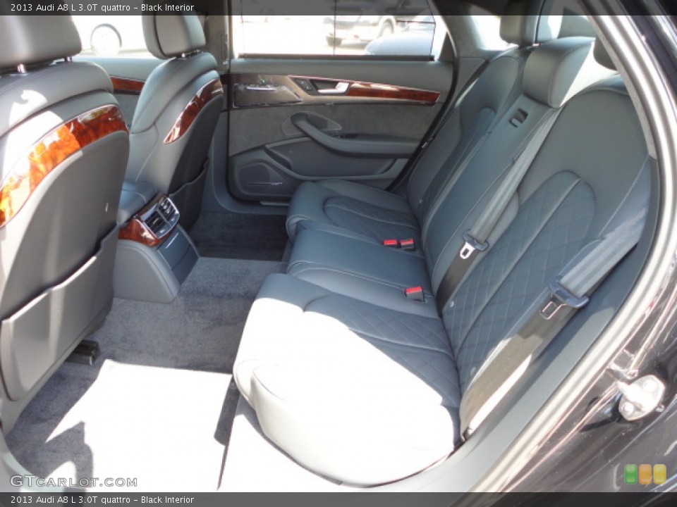 Black Interior Rear Seat for the 2013 Audi A8 L 3.0T quattro #68861826