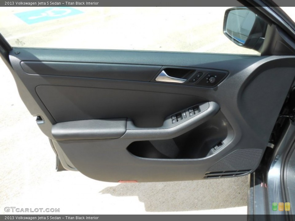 Titan Black Interior Door Panel for the 2013 Volkswagen Jetta S Sedan #68862087