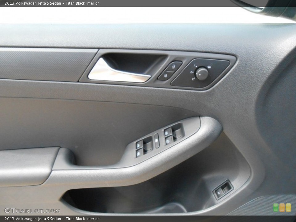 Titan Black Interior Controls for the 2013 Volkswagen Jetta S Sedan #68862186