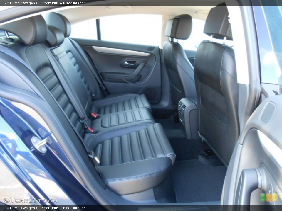 Black Interior Rear Seat for the 2013 Volkswagen CC Sport Plus #68862331
