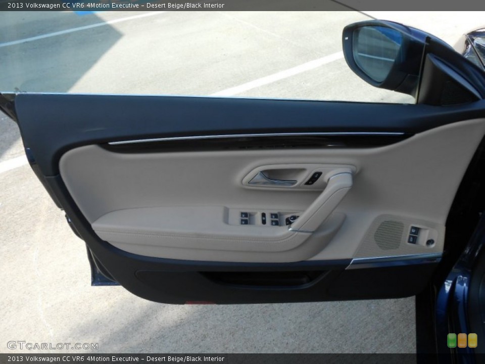 Desert Beige/Black Interior Door Panel for the 2013 Volkswagen CC VR6 4Motion Executive #68862543