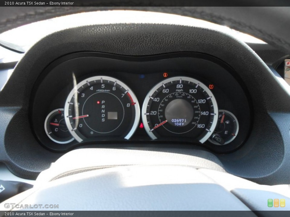 Ebony Interior Gauges for the 2010 Acura TSX Sedan #68862591