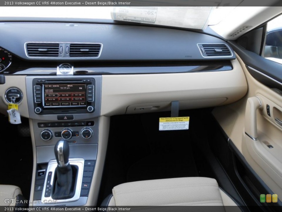 Desert Beige/Black Interior Dashboard for the 2013 Volkswagen CC VR6 4Motion Executive #68862612