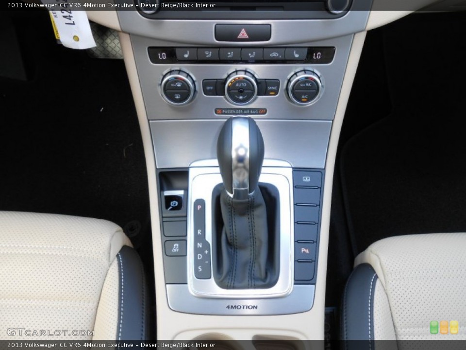 Desert Beige/Black Interior Transmission for the 2013 Volkswagen CC VR6 4Motion Executive #68862654