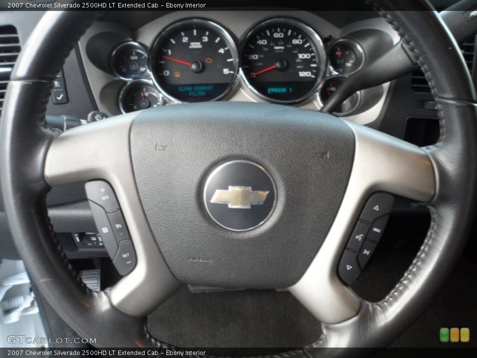 Ebony Interior Steering Wheel for the 2007 Chevrolet Silverado 2500HD LT Extended Cab #68864331