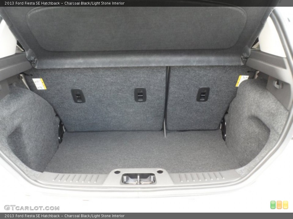 Charcoal Black/Light Stone Interior Trunk for the 2013 Ford Fiesta SE Hatchback #68864835