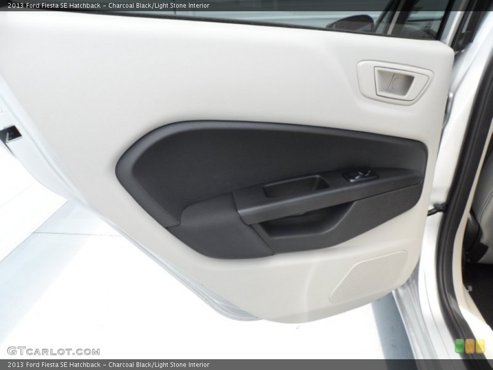 Charcoal Black/Light Stone Interior Door Panel for the 2013 Ford Fiesta SE Hatchback #68864862