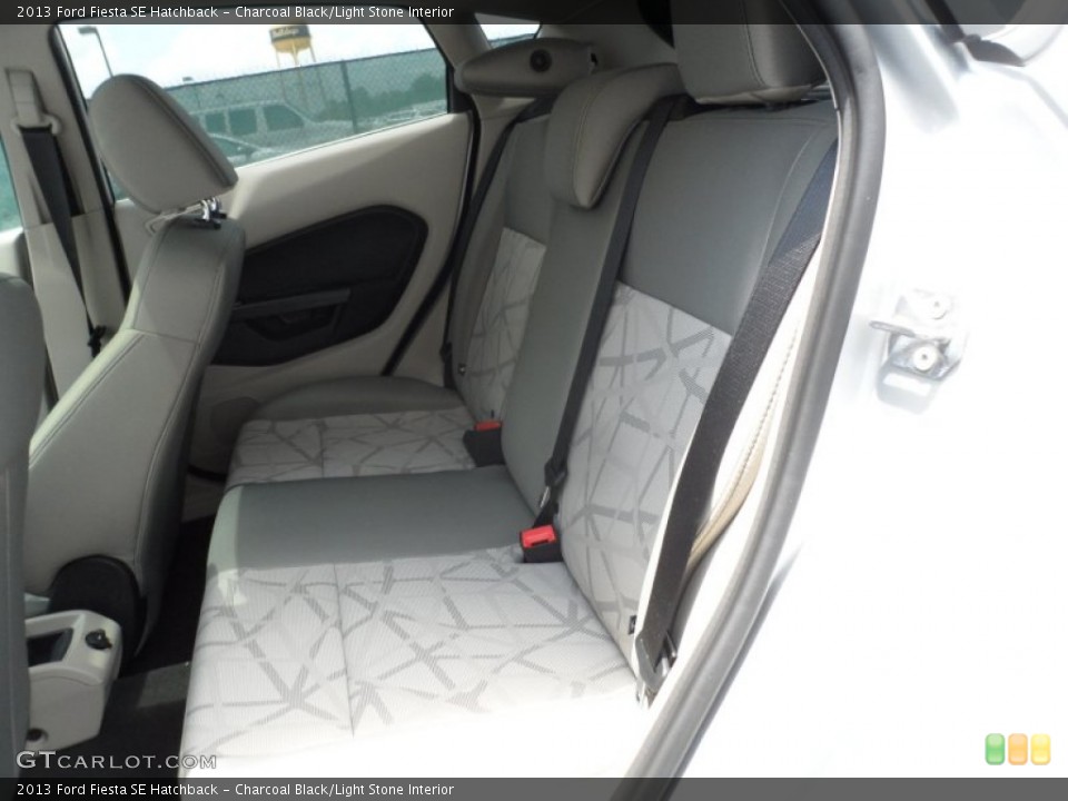 Charcoal Black/Light Stone Interior Rear Seat for the 2013 Ford Fiesta SE Hatchback #68864870