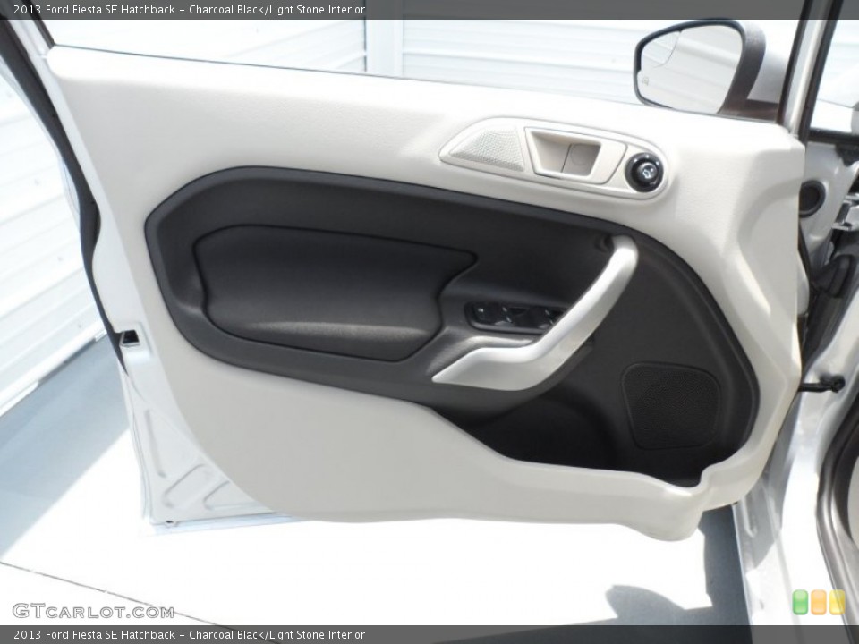 Charcoal Black/Light Stone Interior Door Panel for the 2013 Ford Fiesta SE Hatchback #68864877