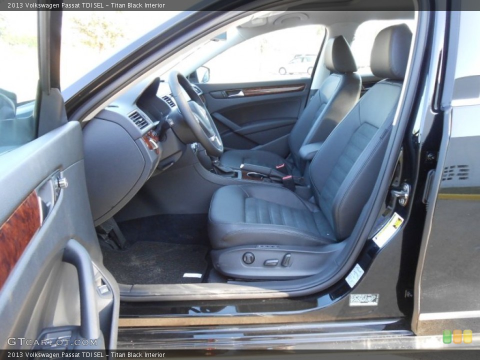 Titan Black Interior Photo for the 2013 Volkswagen Passat TDI SEL #68865348