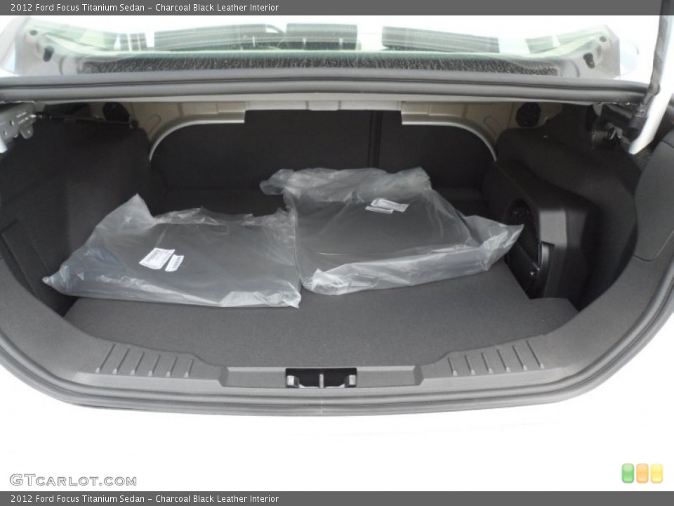 Charcoal Black Leather Interior Trunk for the 2012 Ford Focus Titanium Sedan #68867061
