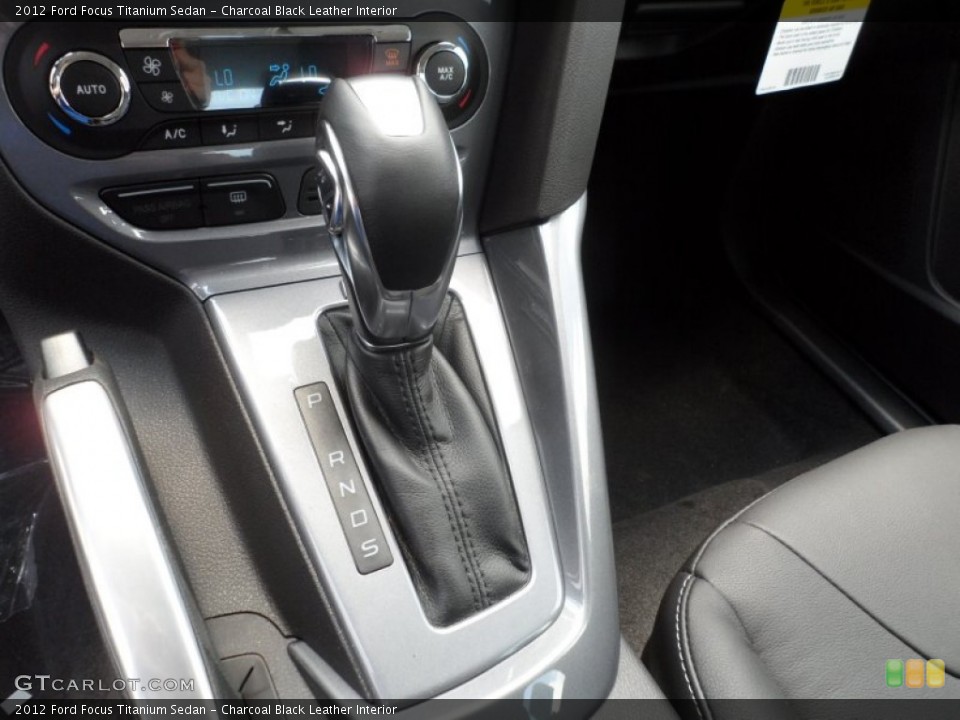 Charcoal Black Leather Interior Transmission for the 2012 Ford Focus Titanium Sedan #68867190