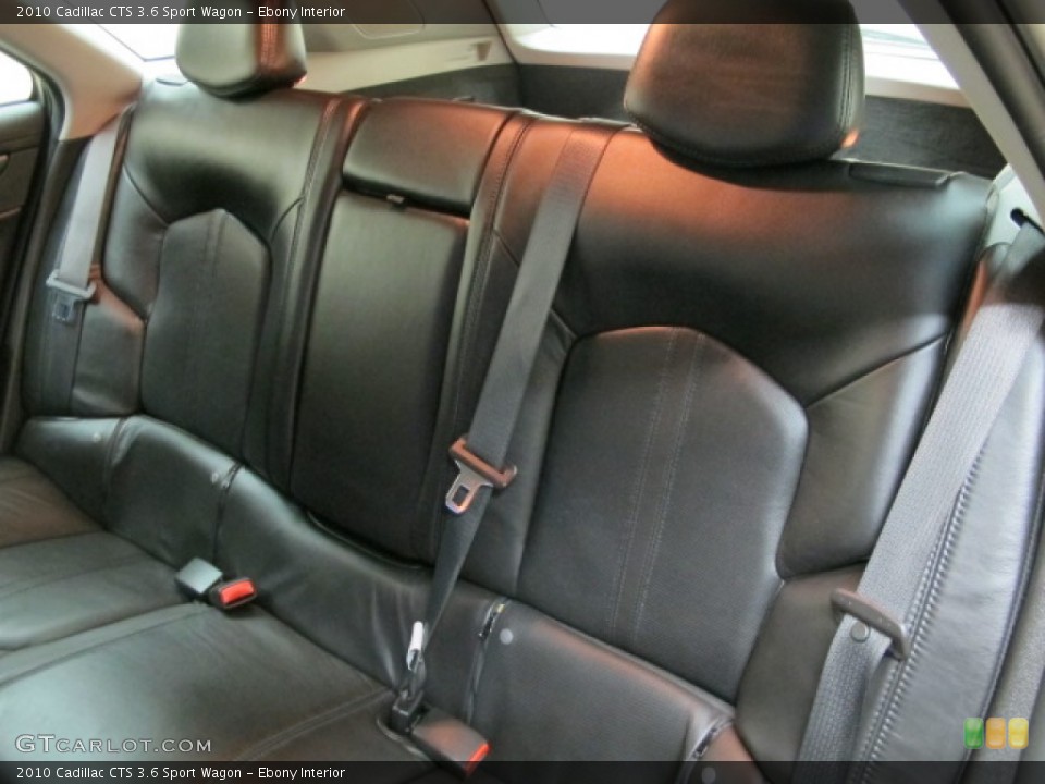Ebony Interior Rear Seat for the 2010 Cadillac CTS 3.6 Sport Wagon #68869476