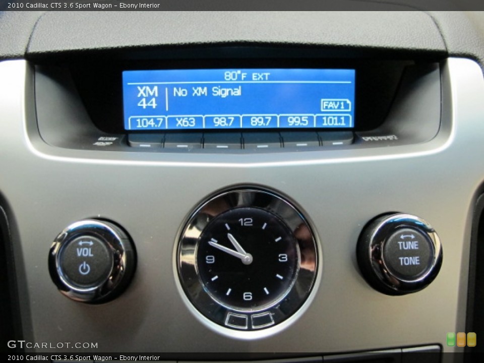 Ebony Interior Controls for the 2010 Cadillac CTS 3.6 Sport Wagon #68869566