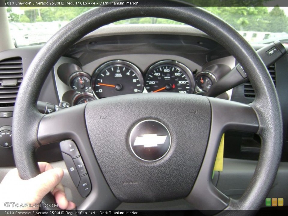 Dark Titanium Interior Steering Wheel for the 2010 Chevrolet Silverado 2500HD Regular Cab 4x4 #68870109