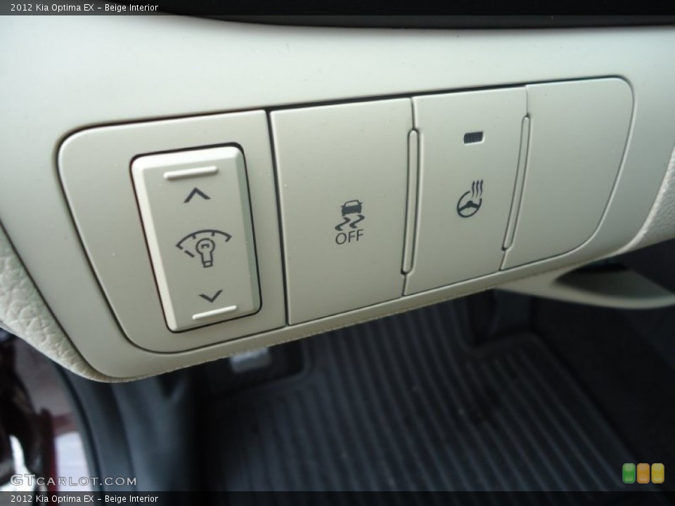 Beige Interior Controls for the 2012 Kia Optima EX #68871438