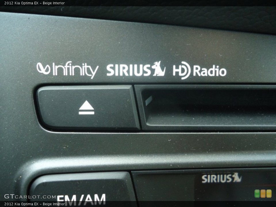 Beige Interior Audio System for the 2012 Kia Optima EX #68871501