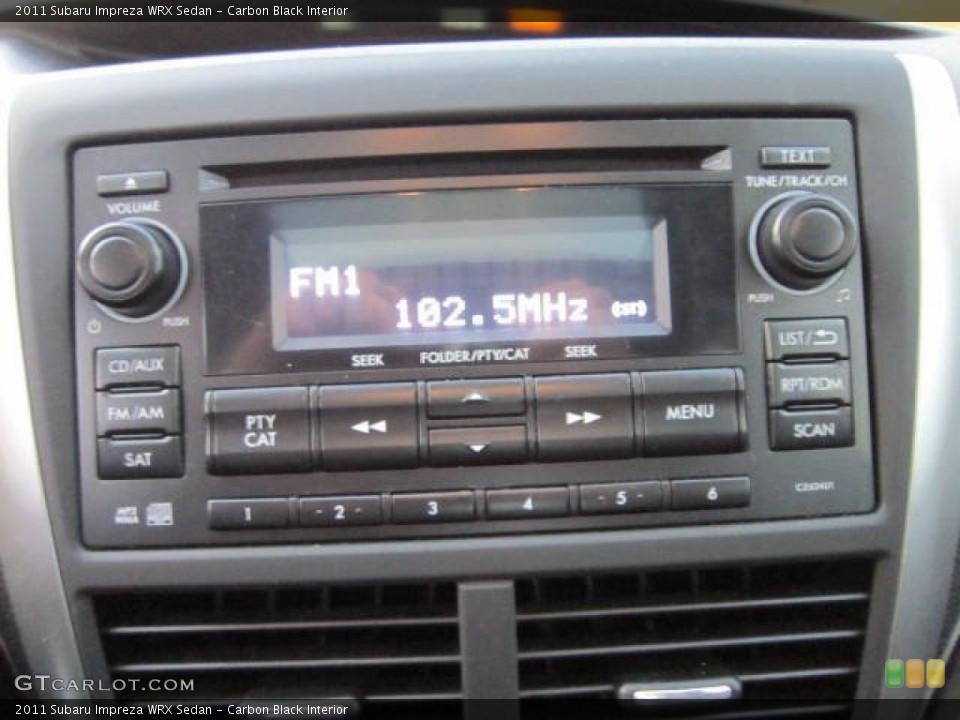 Carbon Black Interior Audio System for the 2011 Subaru Impreza WRX Sedan #68871630