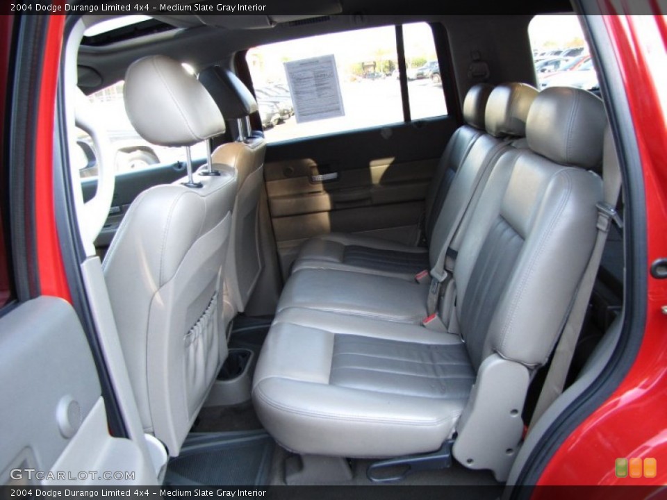 Medium Slate Gray Interior Rear Seat for the 2004 Dodge Durango Limited 4x4 #68871732