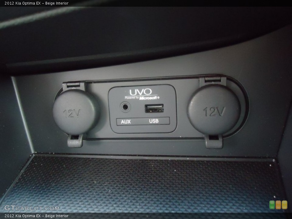 Beige Interior Controls for the 2012 Kia Optima EX #68871738