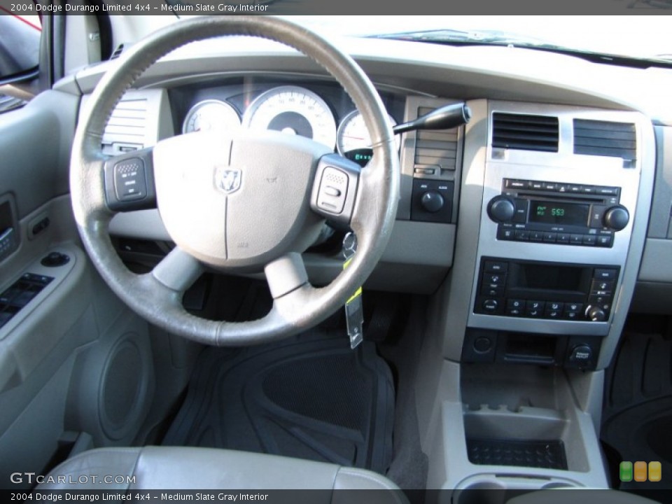 Medium Slate Gray Interior Dashboard for the 2004 Dodge Durango Limited 4x4 #68871771