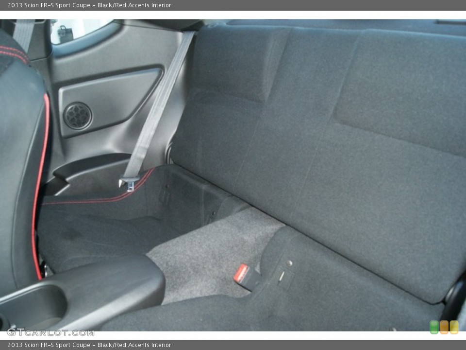 Black/Red Accents Interior Rear Seat for the 2013 Scion FR-S Sport Coupe #68873607