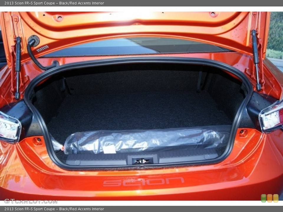 Black/Red Accents Interior Trunk for the 2013 Scion FR-S Sport Coupe #68873614