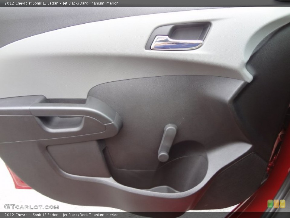 Jet Black/Dark Titanium Interior Door Panel for the 2012 Chevrolet Sonic LS Sedan #68873875