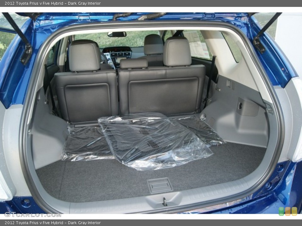 Dark Gray Interior Trunk for the 2012 Toyota Prius v Five Hybrid #68874576