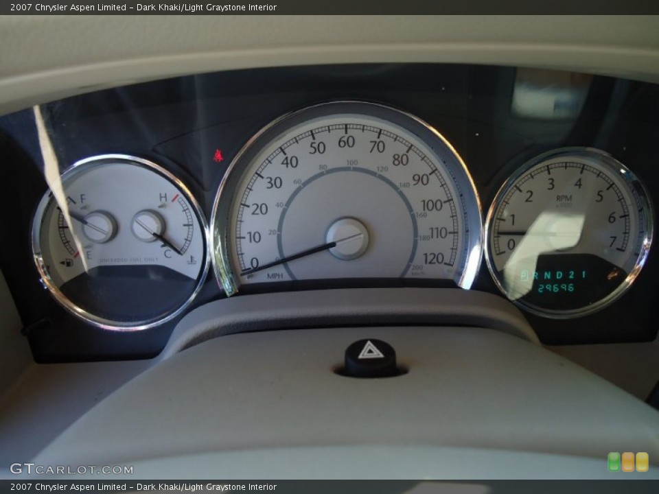 Dark Khaki/Light Graystone Interior Gauges for the 2007 Chrysler Aspen Limited #68881113