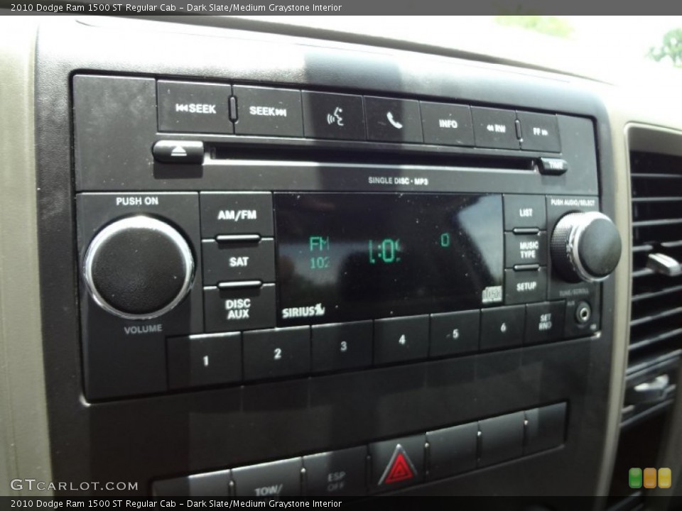 Dark Slate/Medium Graystone Interior Audio System for the 2010 Dodge Ram 1500 ST Regular Cab #68881413
