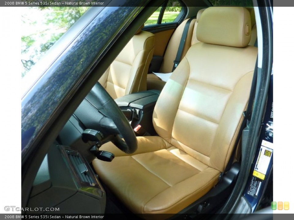 Natural Brown Interior Front Seat for the 2008 BMW 5 Series 535i Sedan #68881956