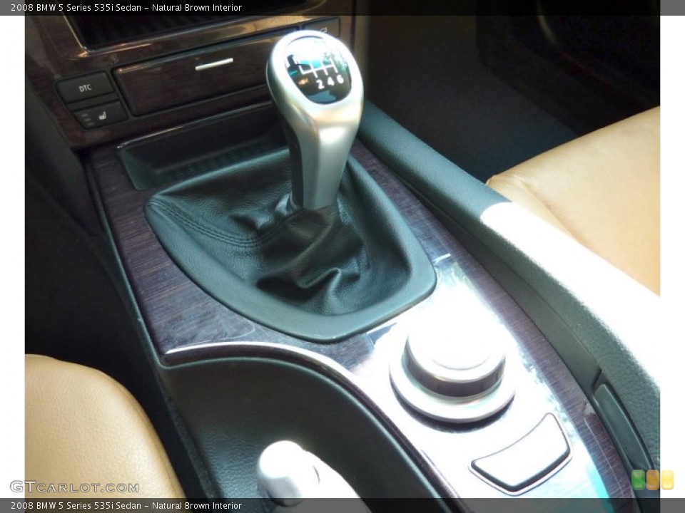 Natural Brown Interior Transmission for the 2008 BMW 5 Series 535i Sedan #68882007