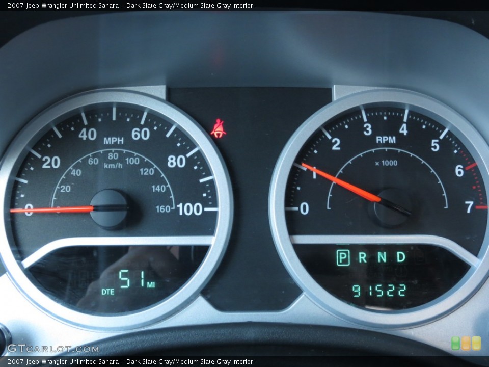 Dark Slate Gray/Medium Slate Gray Interior Gauges for the 2007 Jeep Wrangler Unlimited Sahara #68882880