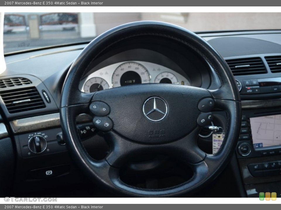 Black Interior Steering Wheel for the 2007 Mercedes-Benz E 350 4Matic Sedan #68884338