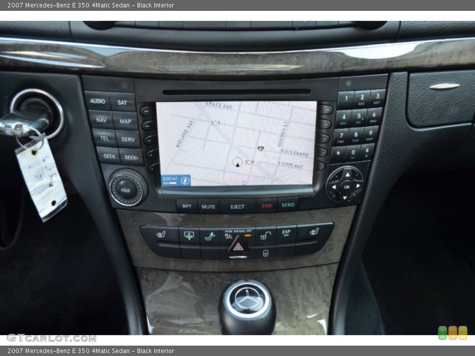 Black Interior Navigation for the 2007 Mercedes-Benz E 350 4Matic Sedan #68884344