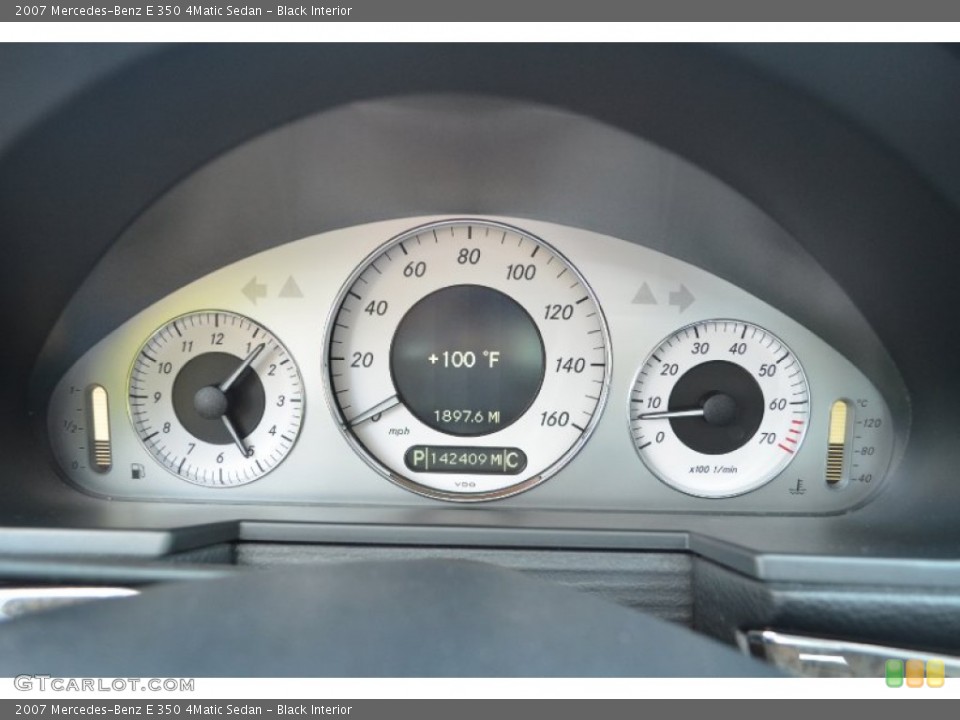 Black Interior Gauges for the 2007 Mercedes-Benz E 350 4Matic Sedan #68884350