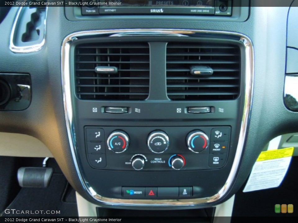 Black/Light Graystone Interior Controls for the 2012 Dodge Grand Caravan SXT #68884830